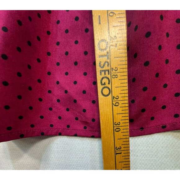 Notations Woman Long Sleeves Blouse Size 3X Pink Polka Dots Casual Pockets - Picture 7 of 12